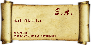 Sal Attila névjegykártya