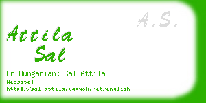 attila sal business card